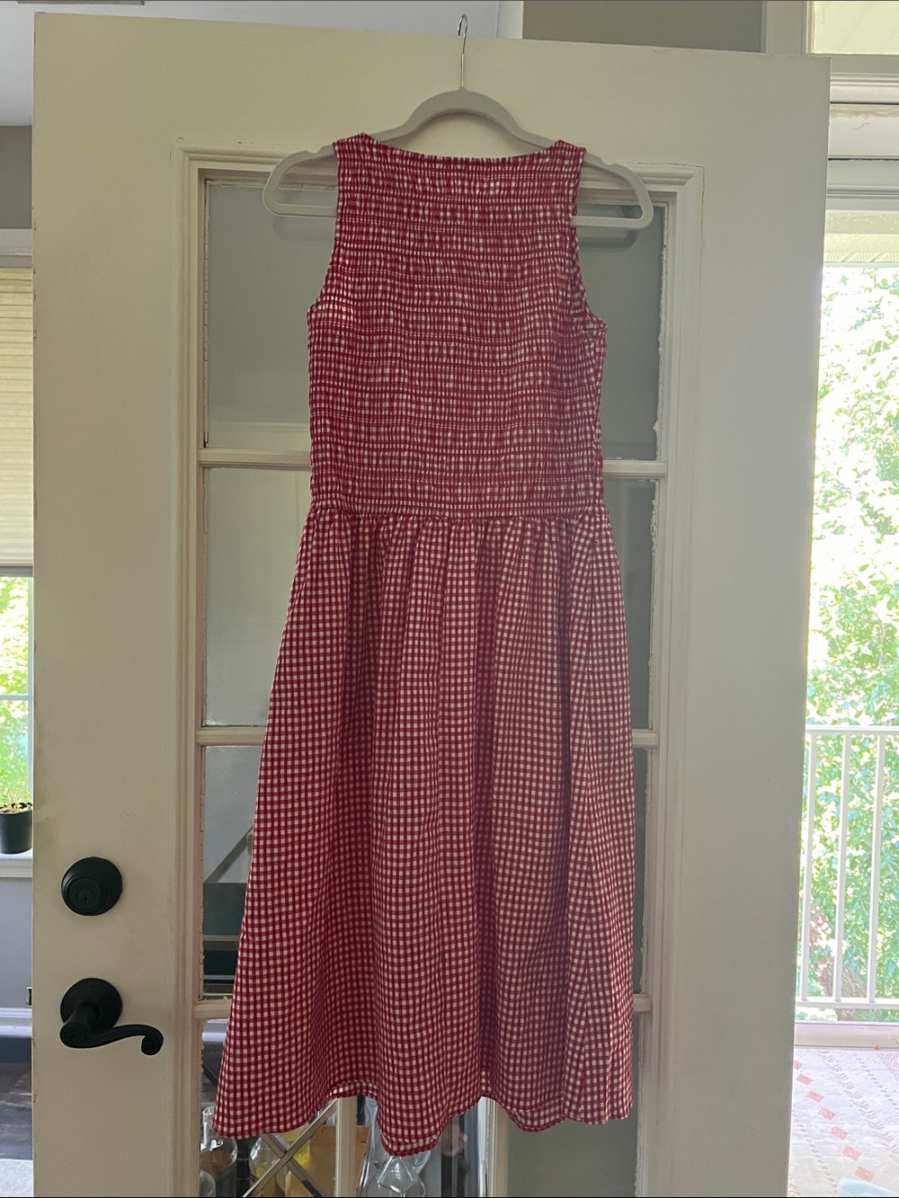 Market & Spruce Red Gingham Maxi Dress - Picture 5 of 5